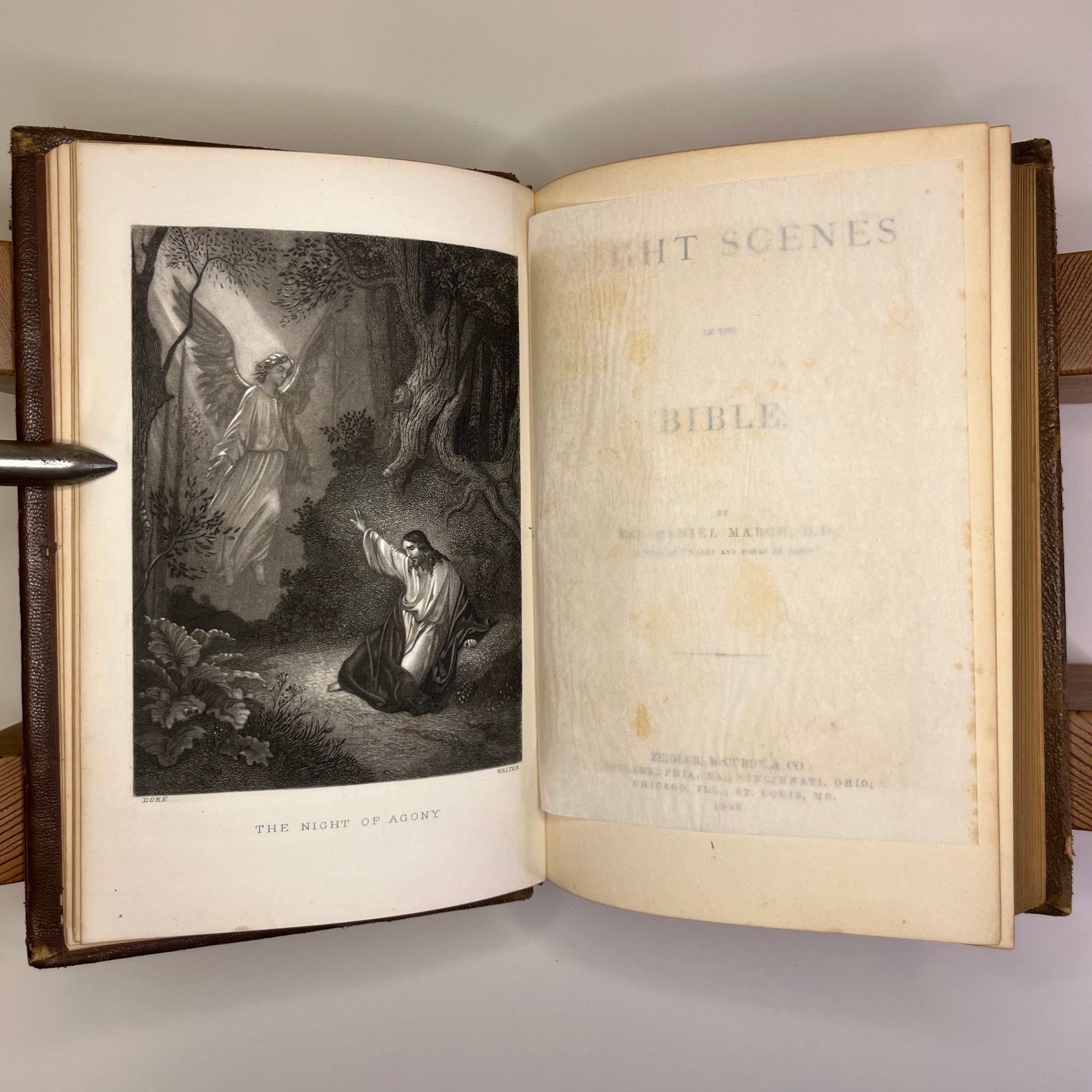 1869 Night Scenes In The Bible Illustrated by Rev. Daniel March