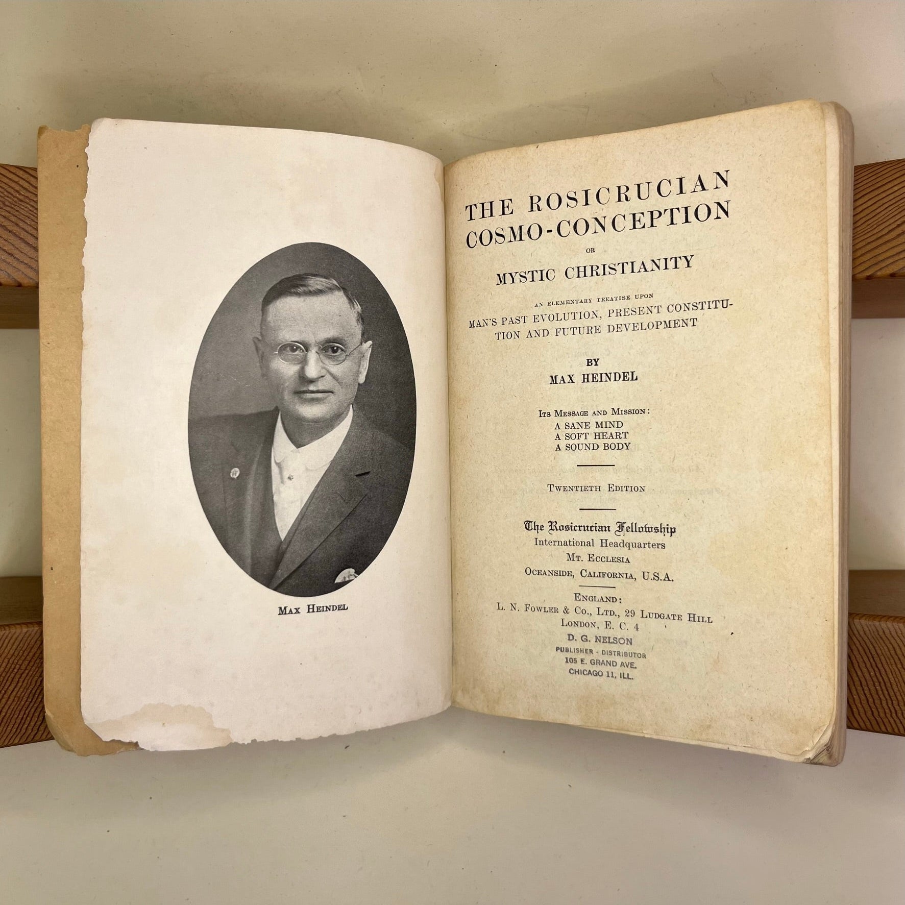 1948 The Rosicrucian Cosmo-conception by Max Heindel